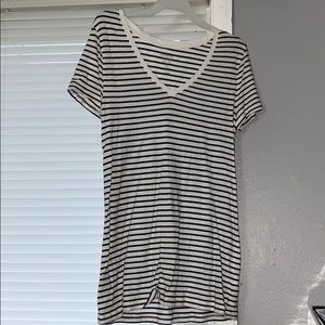 Black and white stripe shirt
